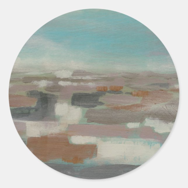 Pegatina Redonda Campo aéreo II (Anverso)