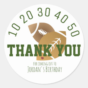 Pegatina Redonda Campo de fútbol moderno