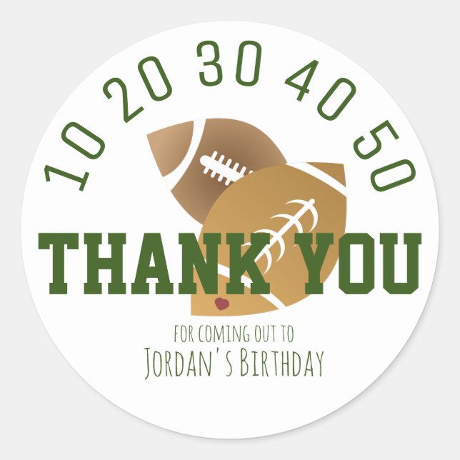 Pegatina Redonda Campo de fútbol moderno (Anverso)