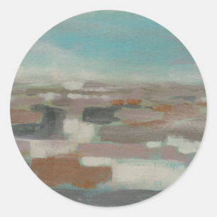 Pegatina Redonda Campo Sky II