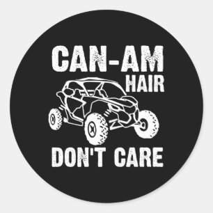 Pegatina Redonda Can-Am Hair Don'T Care