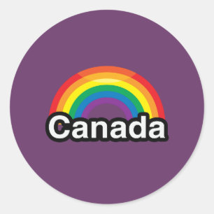 PEGATINA REDONDA CANADÁ