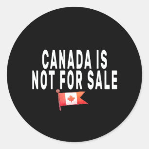 Pegatina Redonda Canadá no está en venta, orgulloso de ser canadien
