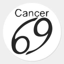 Pegatina Redonda Cáncer