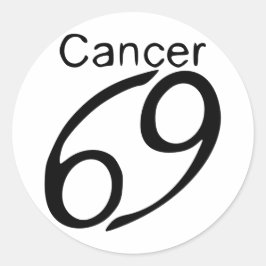 Pegatina Redonda Cáncer