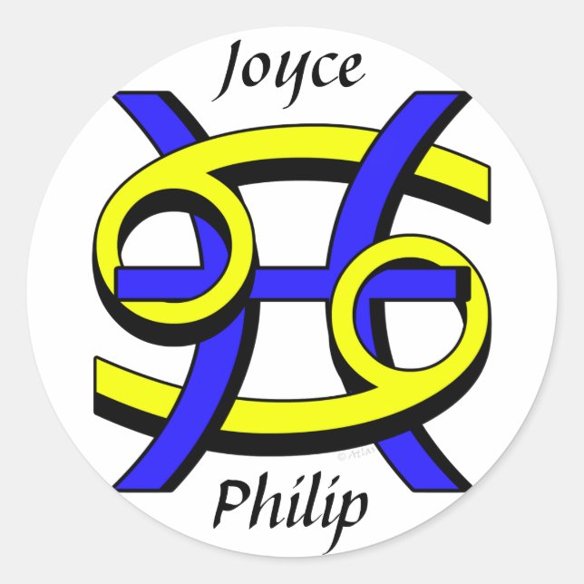 Pegatina Redonda Cáncer y picores por (Anverso)