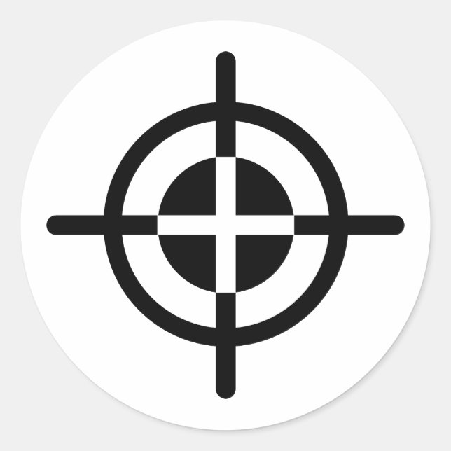 Pegatina Redonda Canción Crosshal (Anverso)