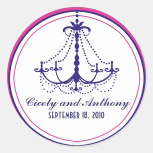Pegatina Redonda Candelier Monogram Sticker