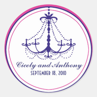 Pegatina Redonda Candelier Monogram Sticker