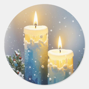 Pegatina Redonda Candles Delight