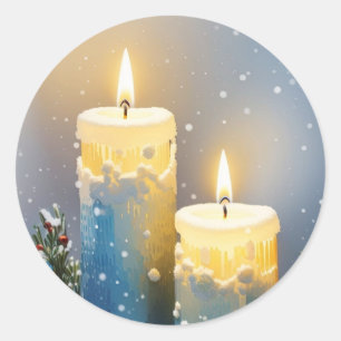 Pegatina Redonda Candles Delight