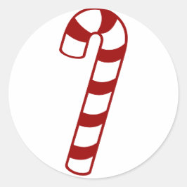 Pegatina Redonda Candy Canes