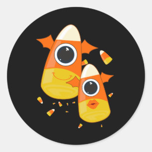 Pegatina Redonda Candy Corn