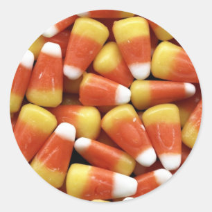 Pegatina Redonda Candy Corn Jumble