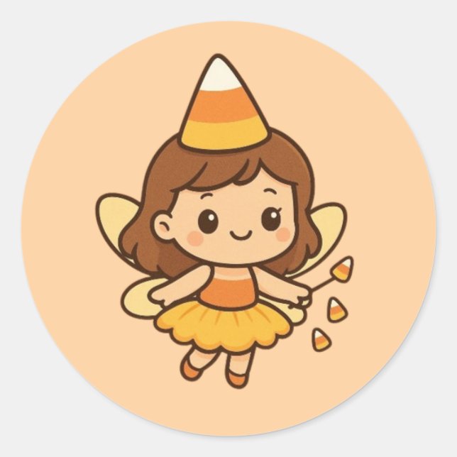 Pegatina Redonda Candy Cutie (Anverso)