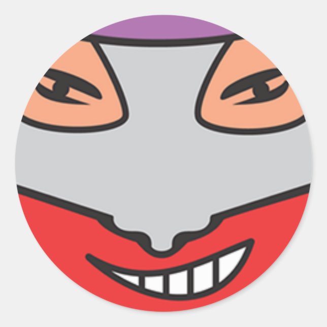 Pegatina Redonda Candy-Fo Clupkitz de impenitencia (Anverso)