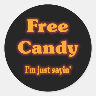 Pegatina Redonda Candy gratis