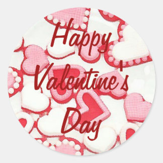 Pegatina Redonda Candy Hearts