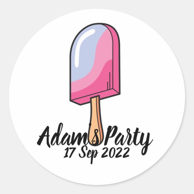 Pegatina Redonda Candy Personalizado (Anverso)