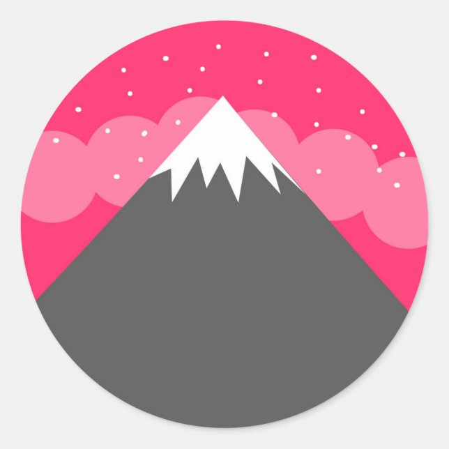 Pegatina Redonda Candy Sky (Anverso)