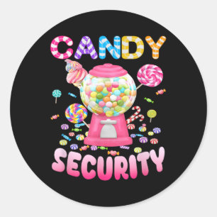 Pegatina Redonda Candyland, seguridad de velas, disfraces de niños 