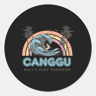 Pegatina Redonda Canguu - Li's Surf Paradise - Indonesia Surfing Fa