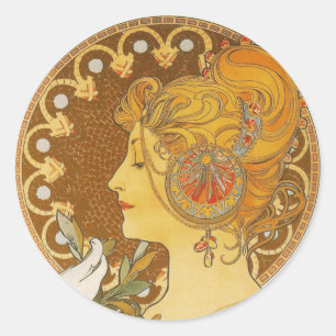 Pegatina Redonda Canilla