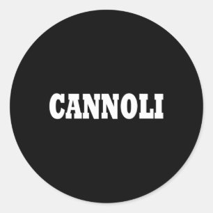 Pegatina Redonda Cannoli Costume Halloween