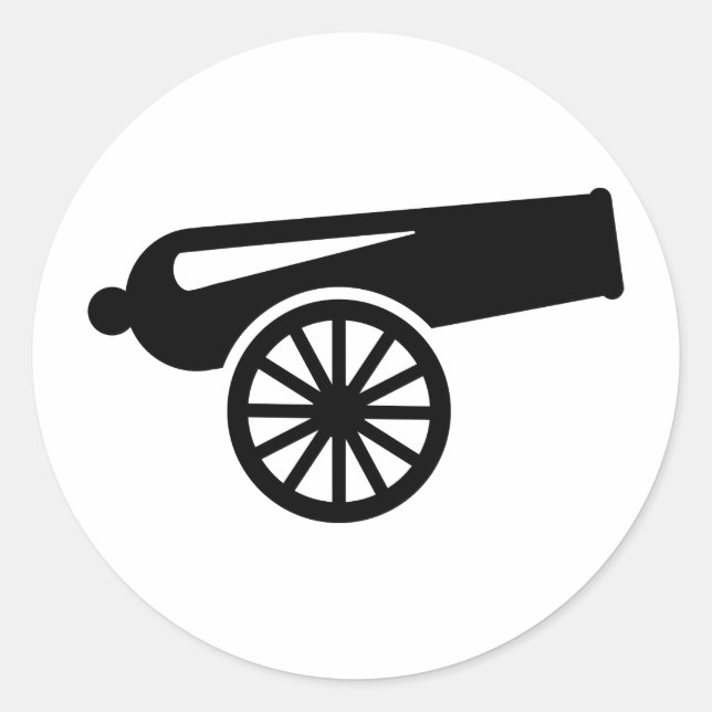 Pegatina Redonda Cañón (Anverso)