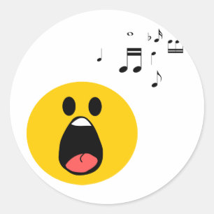 Pegatina Redonda Canto