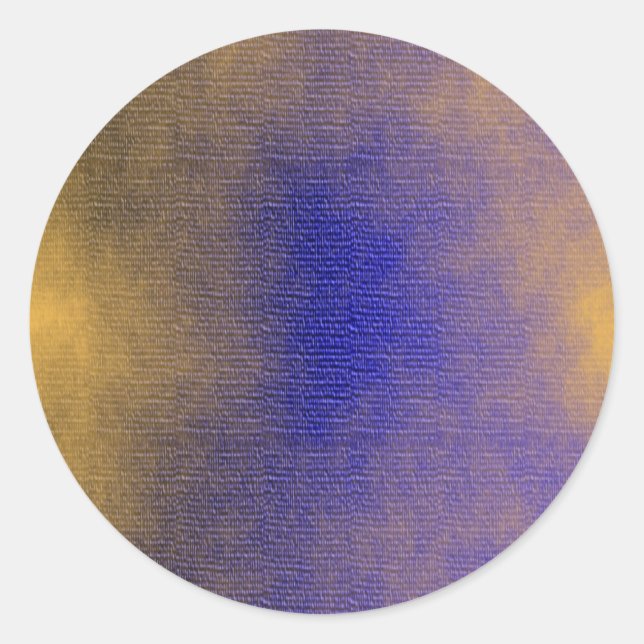 Pegatina Redonda Canto azul (Anverso)