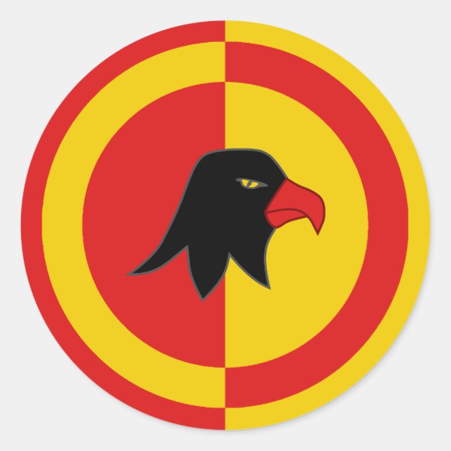 Pegatina Redonda Cantón de Falconcreto (Anverso)