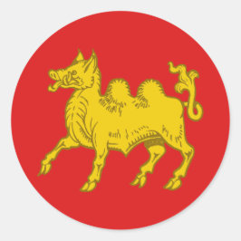 Pegatina Redonda Cantón del Attilium Populace Badge