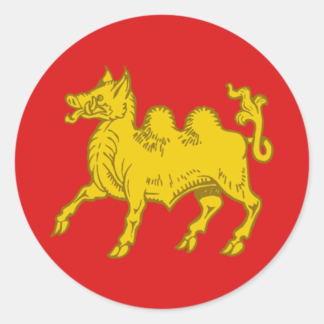 Pegatina Redonda Cantón del Attilium Populace Badge (Anverso)