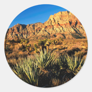 Pegatina Redonda Canyon Red Rock Nevada