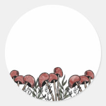 Capas de hongos rojos