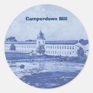 Pegatina Redonda Caperdown Blue Stcker