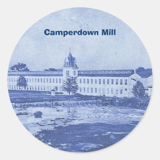Pegatina Redonda Caperdown Blue Stcker (Anverso)