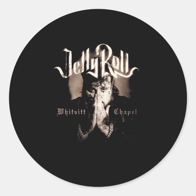 Pegatina Redonda Capilla de Jelly Roll Whitsitt (Anverso)