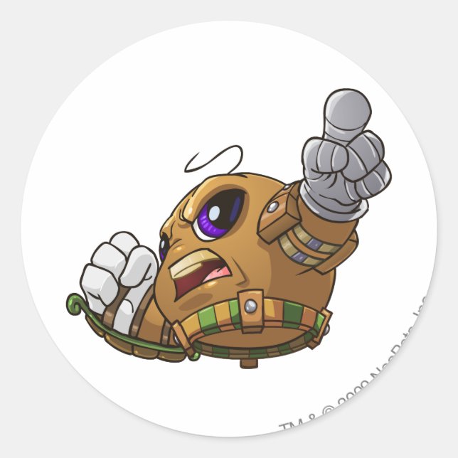 Pegatina Redonda Capitán 2 del equipo de Kiko Lake (Anverso)