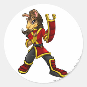 Pegatina Redonda Capitán 2 del equipo de Shenkuu