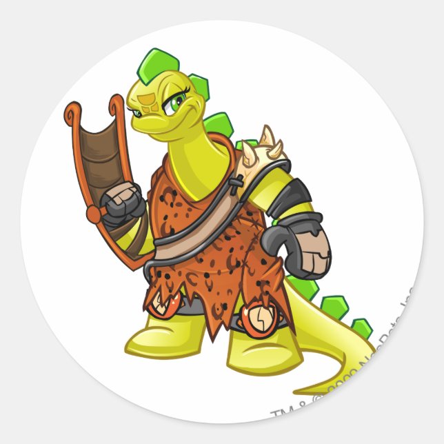 Pegatina Redonda Capitán del equipo de tiranía 2 (Anverso)