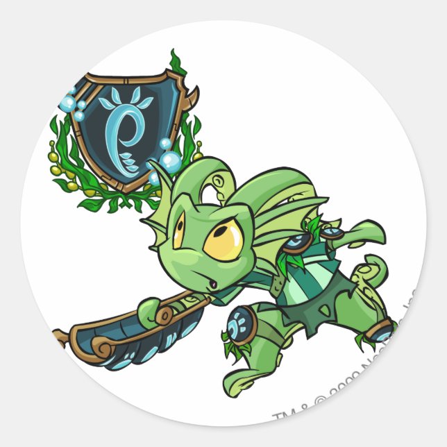 Pegatina Redonda Capitán del equipo Maraqua 1 (Anverso)