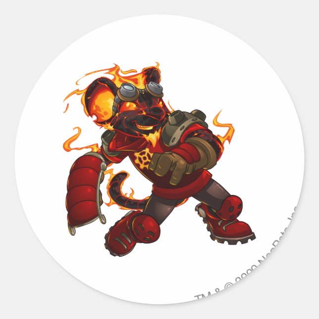 Pegatina Redonda Capitán del equipo Moltara 2 (Anverso)