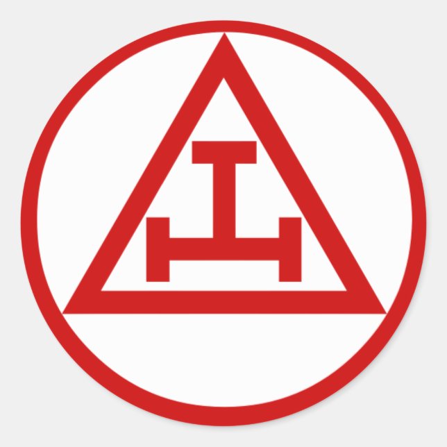 Pegatina Redonda Capítulo de Arco Real (Anverso)