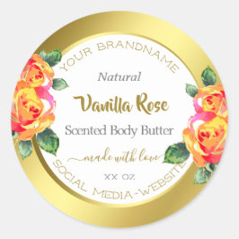 Pegatina Redonda Captura de ojos Etiquetas de productos de color do