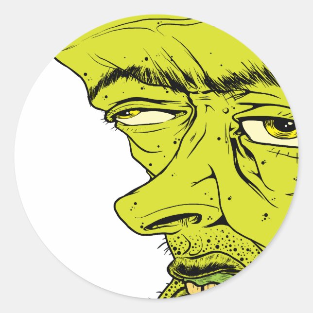 Pegatina Redonda Cara (Anverso)