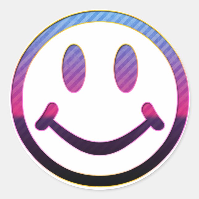 Pegatina Redonda Cara (Anverso)