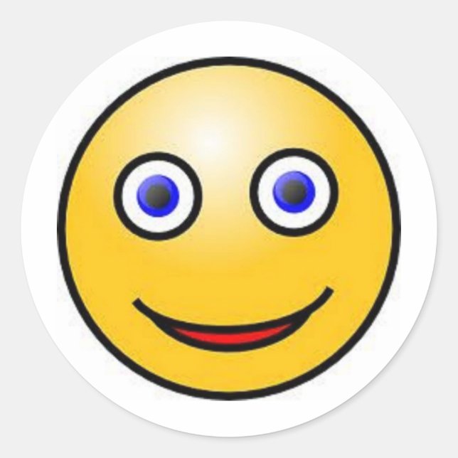 Pegatina Redonda Cara (Anverso)