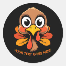 Cara de Pavo Divertida Personalizada Día de Acción